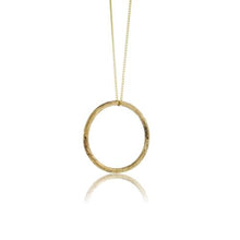 Load image into Gallery viewer, Driftwood Circle Pendant - 9 Karat Yellow Gold