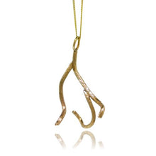 Load image into Gallery viewer, Driftwood Riverbank Pendant - Yellow Gold Plated