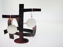 Load image into Gallery viewer, Ripple Disc Earrings - Sterling Silver
