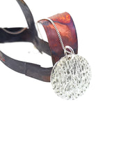 Load image into Gallery viewer, Ripple Disc Pendant - Sterling Silver