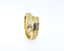 Load image into Gallery viewer, Driftwood Wrap Over Ring - 9 Karat Yellow Gold