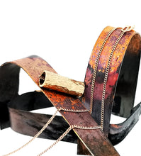 Load image into Gallery viewer, Driftwood Log Pendant - Rose Gold Plated