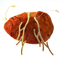 Load image into Gallery viewer, Driftwood Beach Pendant - Rose Gold Plated