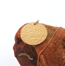 Load image into Gallery viewer, Ripple Disc Pendant - 9 Karat Rose Gold