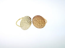 Load image into Gallery viewer, Ripple Disc Ring - 9 Karat Rose Gold