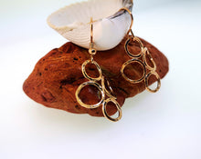 Load image into Gallery viewer, 4 Circle Earrings - 9 Karat Rose Gold
