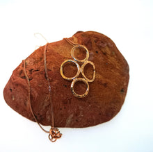 Load image into Gallery viewer, 4 Circle Pendant - 9 Karat Rose Gold