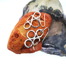 Load image into Gallery viewer, 4 Circle Earrings - 9 Karat White Gold