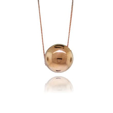 Load image into Gallery viewer, JewelArt Sphere Pendant Mirror Finish - Rose Gold Plated
