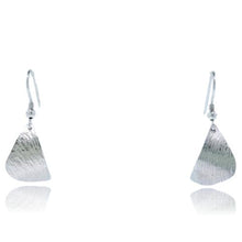 Load image into Gallery viewer, Ripple Curved Earrings - 9 Karat White Gold