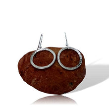 Load image into Gallery viewer, Full Circle Earrings - 9 Karat White Gold