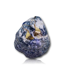 Load image into Gallery viewer, Ripple Curved Earrings - 9 Karat Yellow Gold