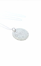 Load image into Gallery viewer, Ripple Disc Pendant - 9 Karat White Gold
