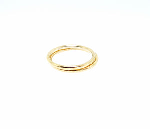 Circle Stacking Ring - Yellow Gold Plated