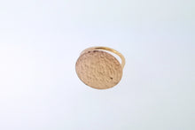 Load image into Gallery viewer, Ripple Disc Ring - Rose Gold Plated
