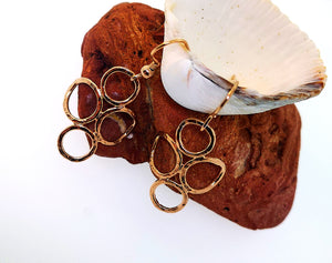 4 Circle Earrings - 9 Karat Rose Gold