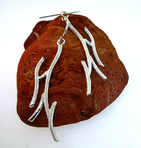 Driftwood Beach Earrings - 9 Karat White Gold