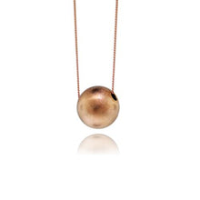 Load image into Gallery viewer, JewelArt Sphere Pendant Brushed Finish - Rose Gold Plated
