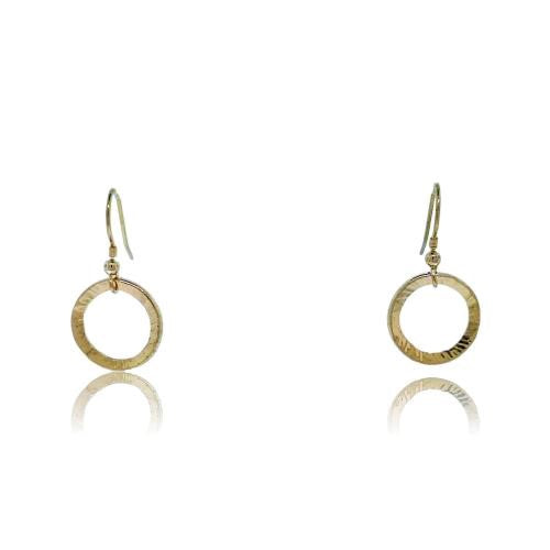 Full Circle Earrings - Yellow Gold Plated