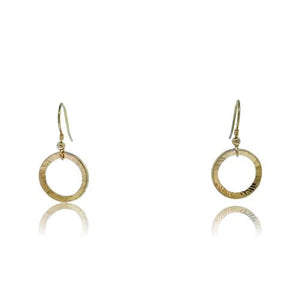 Full Circle Earrings - 9 Karat Yellow Gold