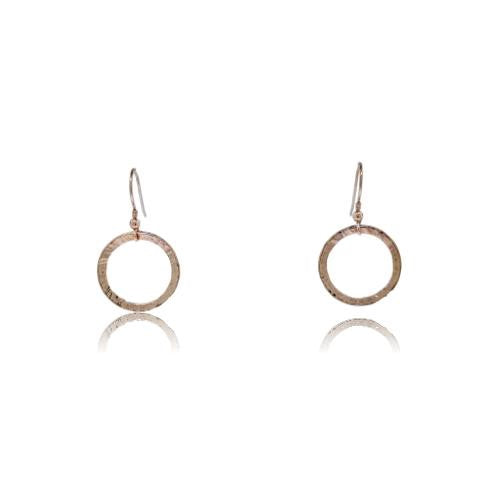 Full Circle Earrings Rose Gold Plated - Main Image