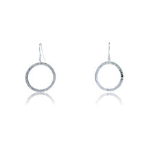 Load image into Gallery viewer, Full Circle Earrings - 9 Karat White Gold
