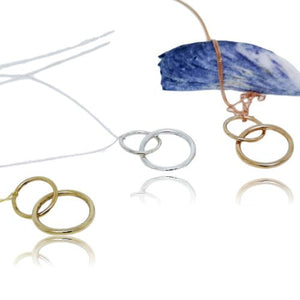JewelArt Double loop Pendant - Sterling Silver