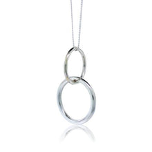 Load image into Gallery viewer, JewelArt Double loop Pendant - Sterling Silver
